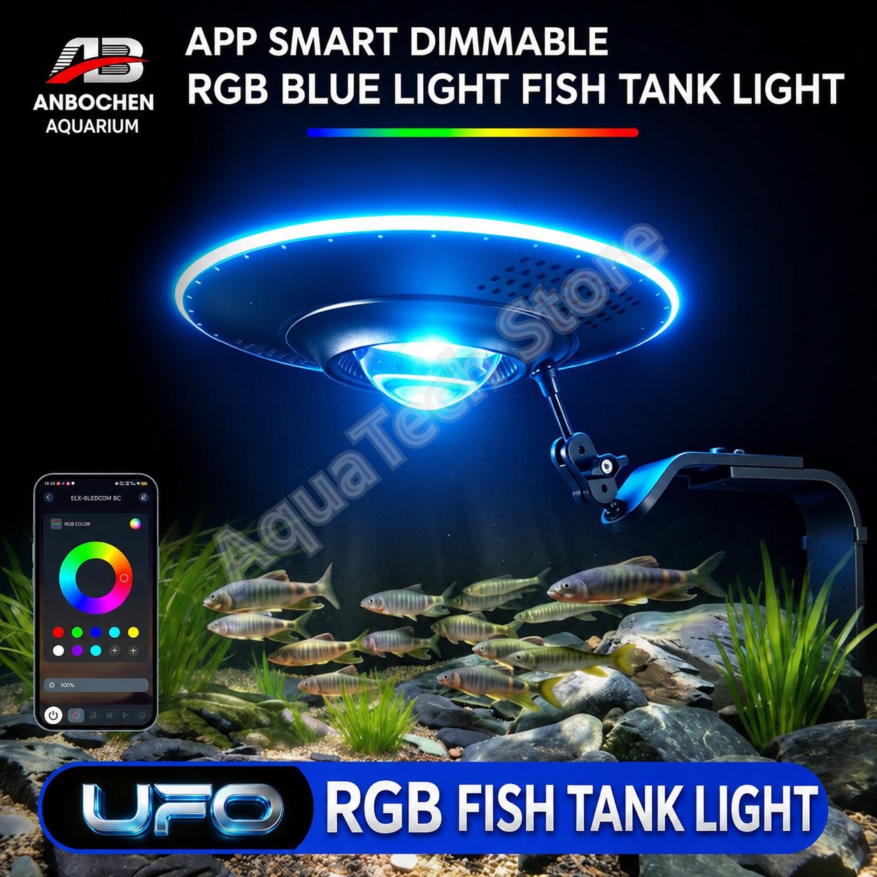 Marine Aquarium Led Lights - ANBOCHEN UFO RGB LED Akvaryum Lambası