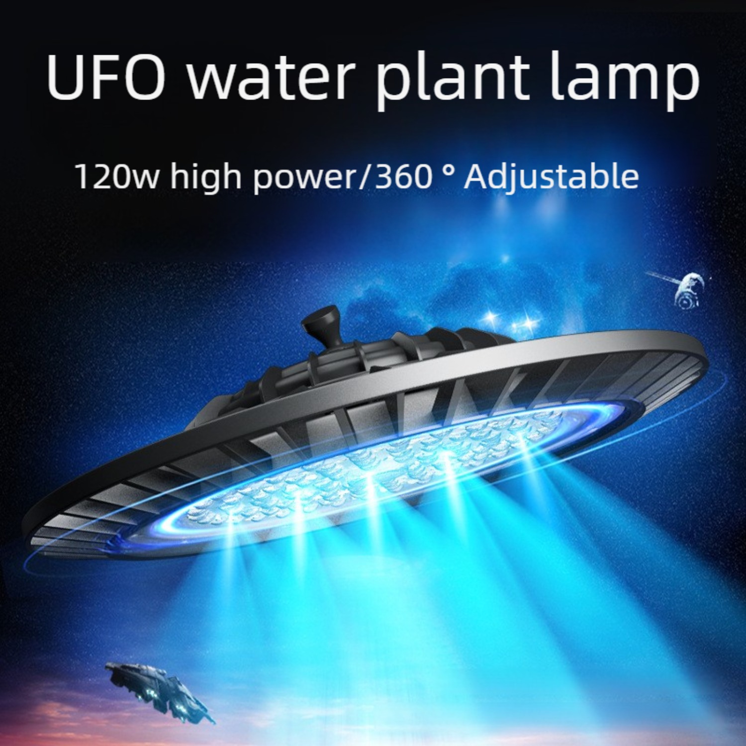 Marine Aquarium Led Lights - 120W LED Akvaryum Lambası, Uygulama Kontrolü,