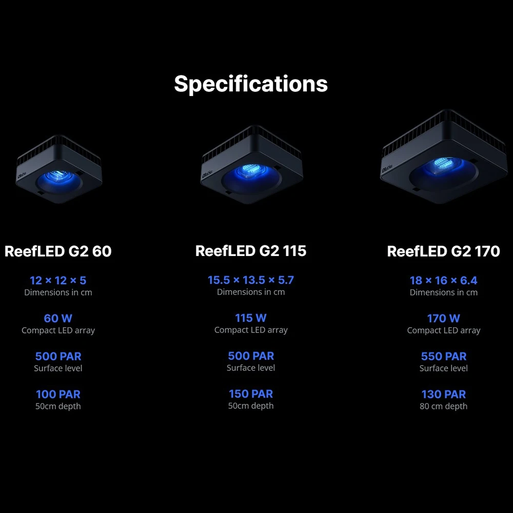RedSea ReefLED G2 60/115/170 Y - Marine Aquarium Led Lights incelemesi ve fiyatı