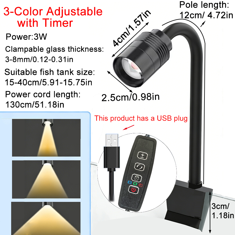 3W Güney Amerika Akvaryum Spot - Marine Aquarium Led Lights incelemesi ve fiyatı
