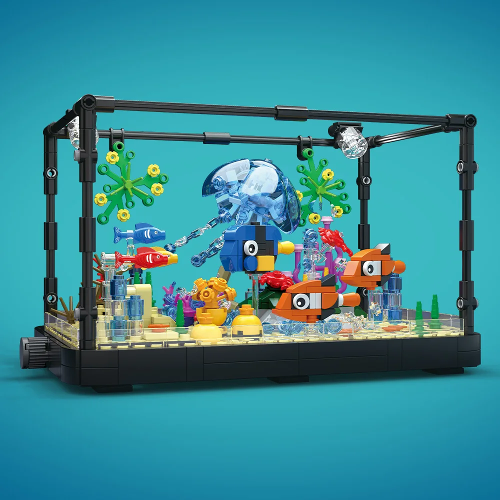 Işıklı Balık Tankı Yapı Taşı S - Marine Aquarium Home incelemesi ve fiyatı
