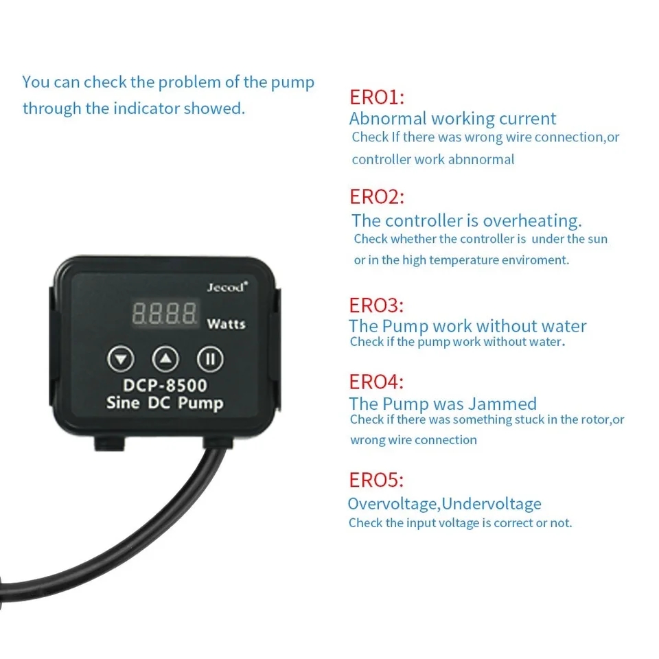 Jebao Jecod DCP 2500/3500/5000 - Marine Aquarium Return Pump incelemesi ve fiyatı