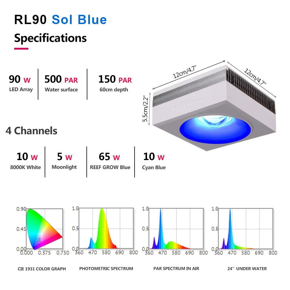 Popbloom-rl90 WiFi LED akvaryu - Marine X Aquarium incelemesi ve fiyatı